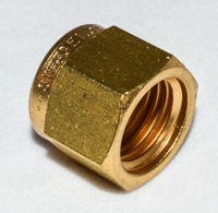 Tube Ftg-Brass Nut 1/4-in-Connection, MPN:0100-0056