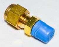 Adapter 1/4in tube to 1/8in NPT, Brass, MPN:14-2535-016