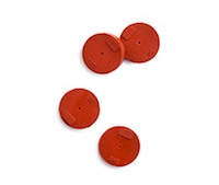 Septa , Partial Thru hole Red 11mm 50/PK, MPN:5181-3383-50