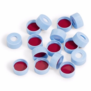 Cap, snap, blue, PTFE/sil septa, 100/pk, MPN:5182-0541