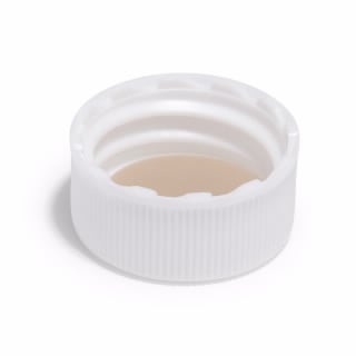 20-400 White Closed Top Cap, PTFE/Si, MPN:5183-4303