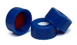 Blue screw cap,PTFE/sil septa,500pk, MPN:5185-5863