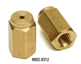 Column nut brass 2pk TMO, MPN:8002-0312