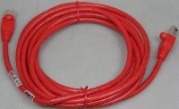 CAT5e Crossover,Red,10 ft, RJ45 w/Boot, MPN:G5550-17331