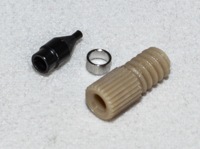 Adapter Ferrule, Black tip, ID 0.015in, MPN:G9203-80017