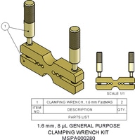 Clamping Wrench Kit, 1.6 mm, 8 uL, MPN:MSPA000280