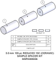 Sample Spacer Kit 5.0mm 105uL Reducd 13C, MPN:MSPA005028