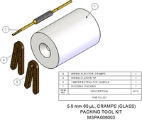 Packing Tool Kit, 5.0 mm, 60uL, CRAMPS, MPN:MSPA006003