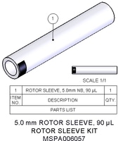 Rotor Sleeve, 5.0 mm, 90uL, MPN:MSPA006057